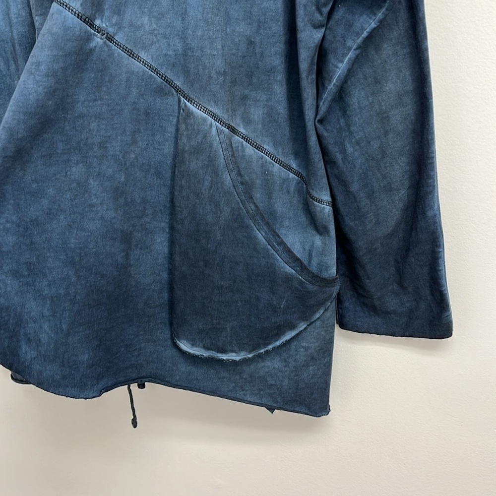 Elegant Blue Women's Cardigan - Picture 11 of 14